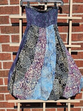 Santiki Skirt Boho Blue/Purple Small